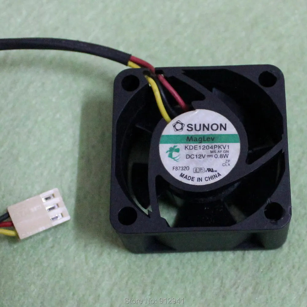 B159b SUNON KDE1204PKV1 4020 40 мм x 20 кулер Maglev охлаждающий вентилятор AC/DC 12V 0 8 W 3 провода 3Pin