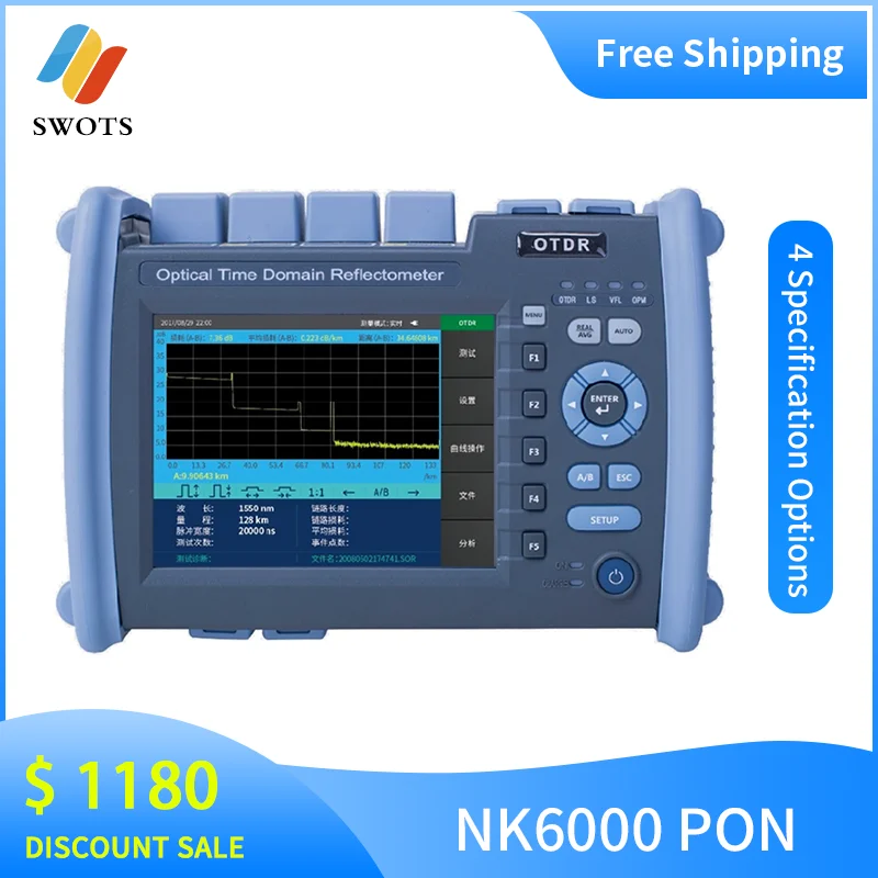 Многофункциональный тестер оптического волокна NOVKER NK6000 PON OTDR 1310 1550 1625 1650 с