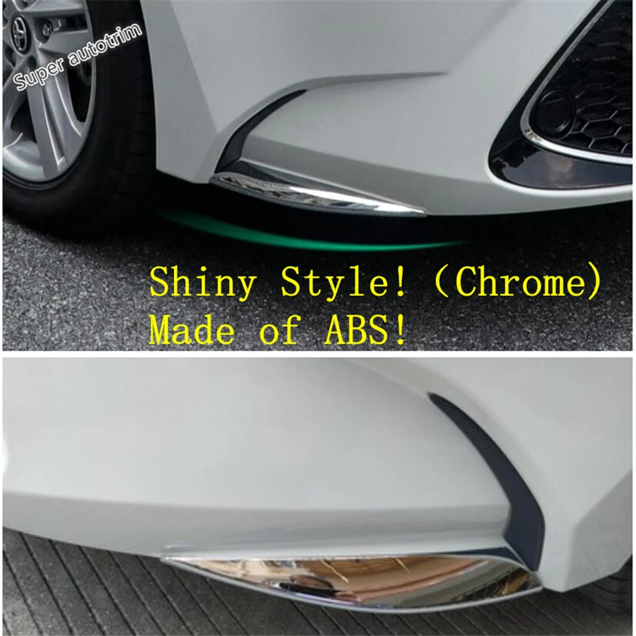 

Lapetus Front Fog Lights Eyebrow Under Protector Corner Bumper Cover Trim Fit For Toyota Corolla 2019 2020 Accessories Exterior