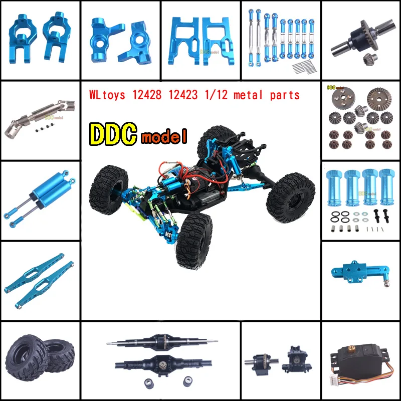 Wltoys 12428 12423 обновленный автомобиль с дистанционным управлением металлические