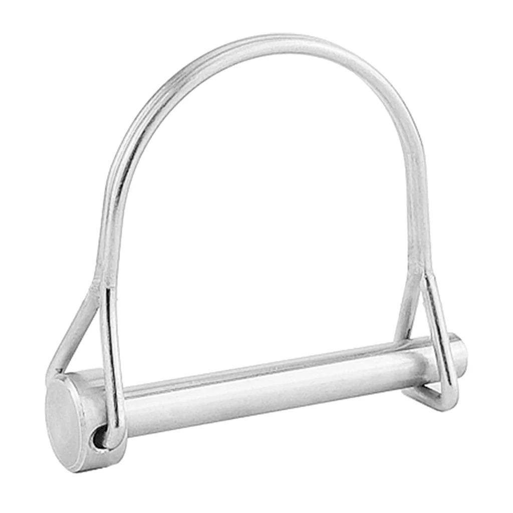 Heavy Duty Trailer Coupler Safety Pin 1/4-Inch 6mm Diameter x 2-Inch 50mm Long