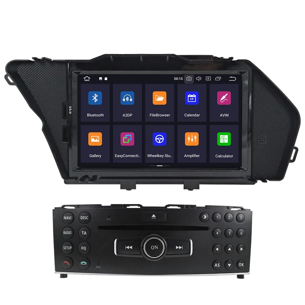 PX6 4+ 64 Android 9,0 автомобильный стерео dvd-плеер gps ГЛОНАСС Navi для MERCEDES BENZ C Class C180/C200/C230 W204 Видео Мультимедиа Радио