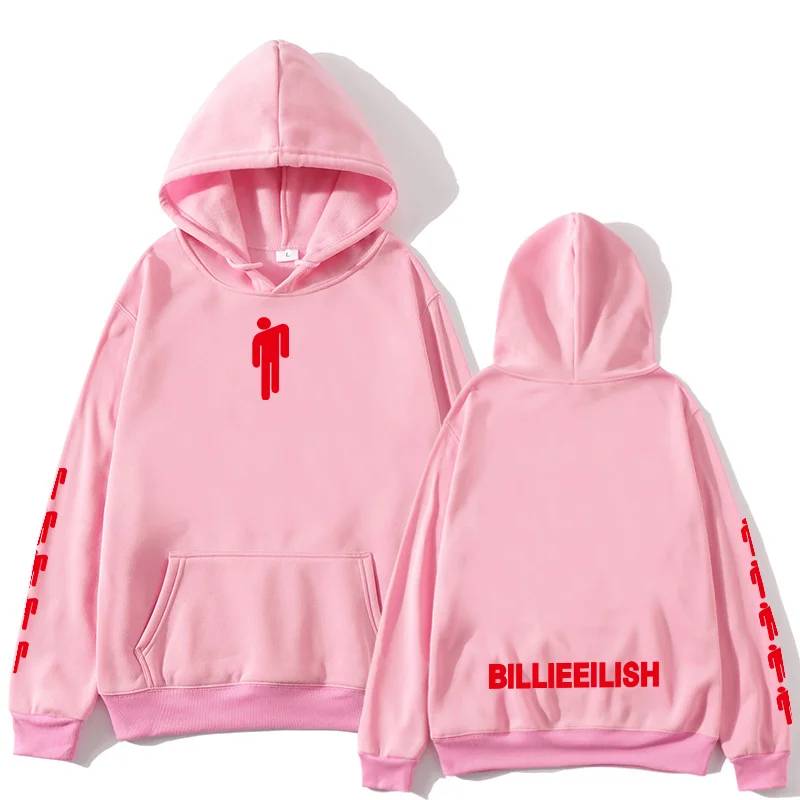 Nieuwe Hot Billie Eilish Hoodie Mannen Zwarte Katoenen Hoodie Paar Billie Eilish Sweatshirt Eenvoudige Warm Houden Vrouwen/manne