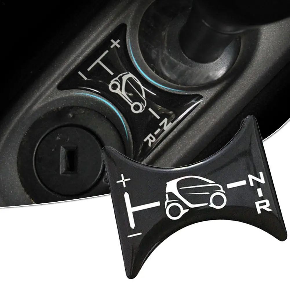 3D гель автомобиля стикер для SMART FORTWO 451 2007-2014 ручка эмблема отделка переключения