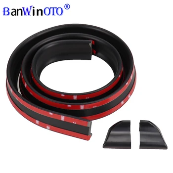 Universale FAI DA TE Refit Spoiler 1.5M 3.5CM Auto-Styling 5D Gomma Coda Spoiler Tronco Posteriore Tetto Lip Spoiler Esterno Spoiler Posteriore Kit