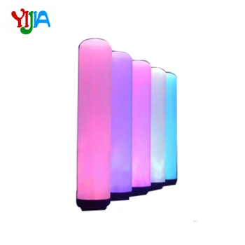 Price 2m Height LED Inflatable Pillar, Inflatable Column, Prism Inflatable Light Tower With Blower For Decoration