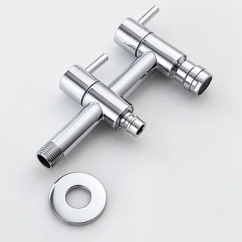 

4 Points Brass One into Two Washing Machine Faucet Multi-functional Water Nozzle Dual-Use Double Open Single Cold