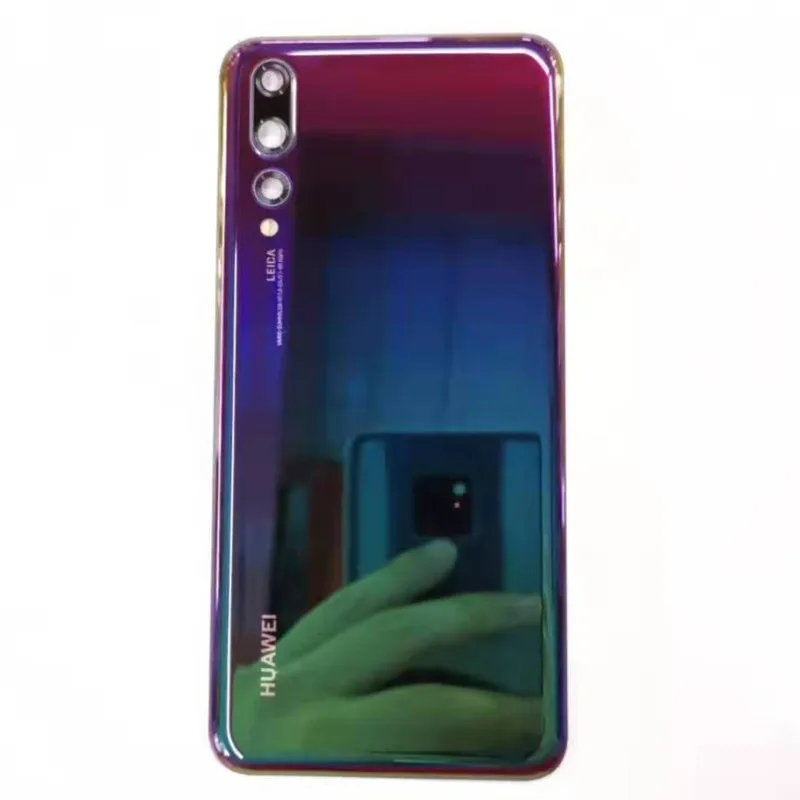 Стеклянный задний корпус для huawei P20 Pro задняя крышка корпуса с камерой len батарея чехол с логотипом Замена