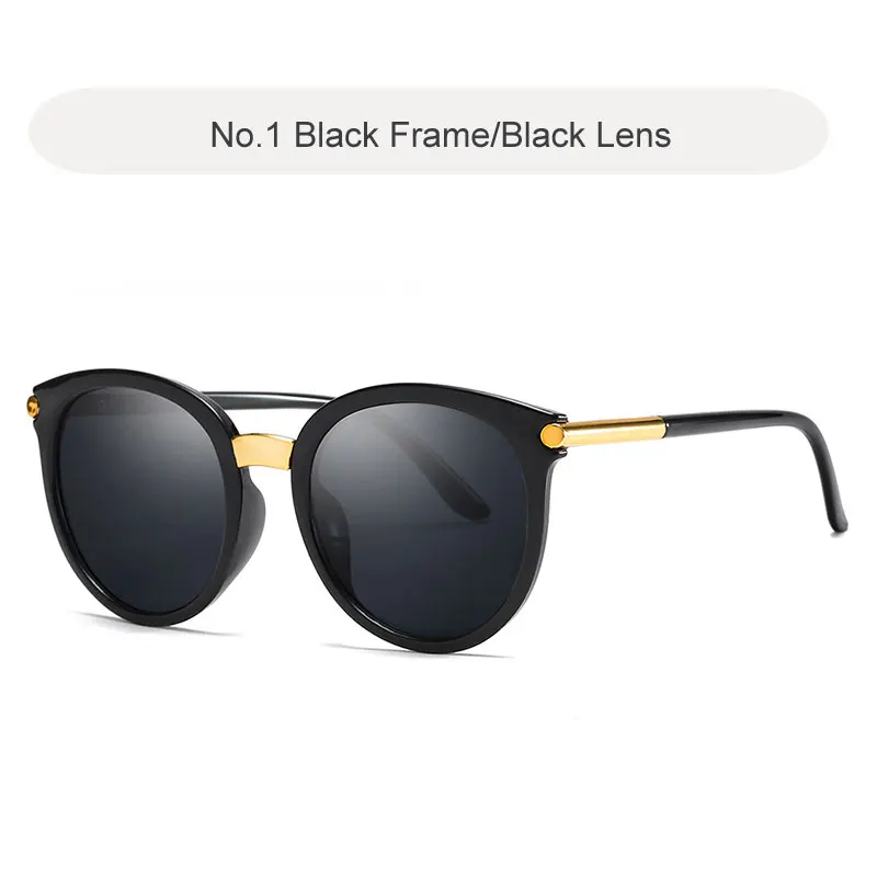 Новые винтажные солнцезащитные очки кошачий глаз женские модные брендовые дизайнерские зеркальные солнцезащитные очки кошачий глаз солнцезащитные очки без оправы de sol gafas UV400 - Цвет линз: C1 Black-Black