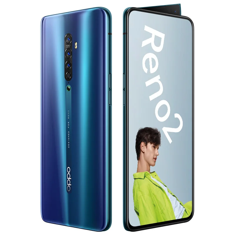 Смартфон Oppo Reno 2 5x zoom Snapdragon 730 6," AMOLED 48.0MP+ 16.0MP+ 13.0MP+ 8.0MP+ 2.0MP экран отпечатков пальцев VOCC 3,0 128GB