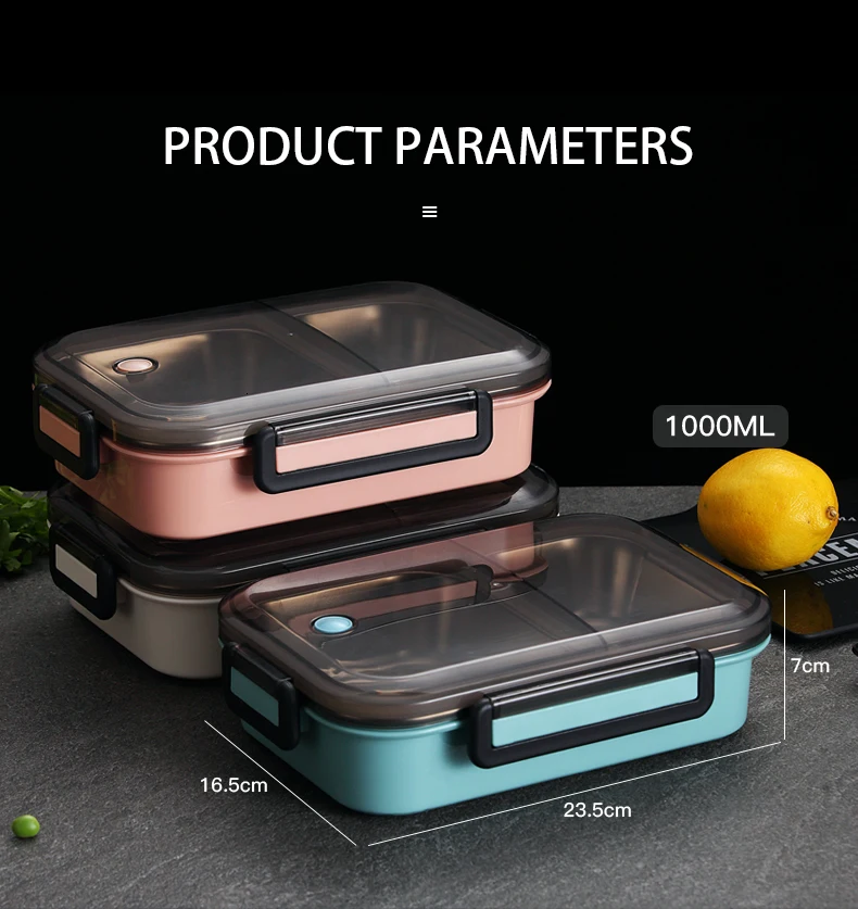 WORTHBUY японский детский Ланч-бокс герметичный Bento box 304 контейнер для еды из нержавеющей стали для детей школьная коробка для еды