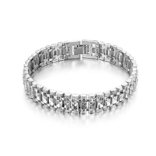 Men's Chunky Contemporary Diamond ID Bracelet