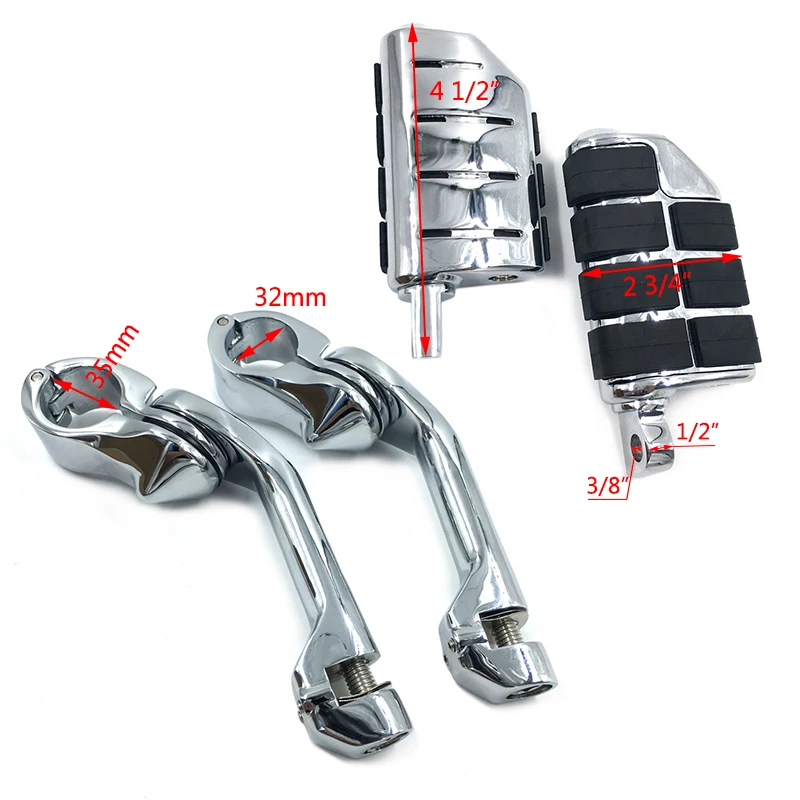 Motorcycle Universal 32mm Adjustable Highway Footrest (9)
