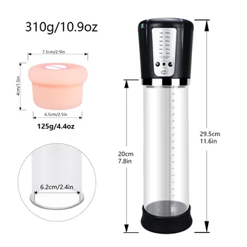 Electric Penis Pump USB Enlargement Vacuum Pump Male Masturbator Trainer Tool Penis Ring Men Extender Enhancer Adult Sex Toy 18 4