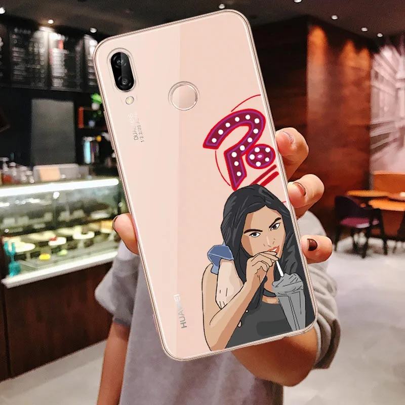 TPU Девушки Bff лучшие друзья навсегда Силиконовые телефонные чехлы для huawei P20 Lite P30 Lite P30 Pro mate 10 20 Lite мягкая задняя крышка Coque - Цвет: TPU