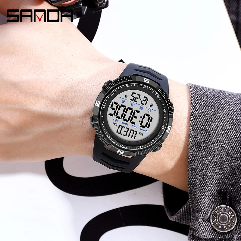 Digital Watch Men 50M Waterproof Sport Watches Army Military Led Light Stopwatch Clock Electronic Reloj Hombre 4