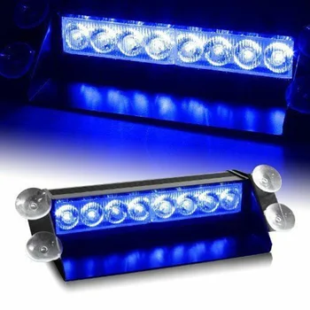 

8-LED Boat Truck Car Flashing Warning Light Windshield Emergency Strobe Lamp Flashing Firemen Fog Lights