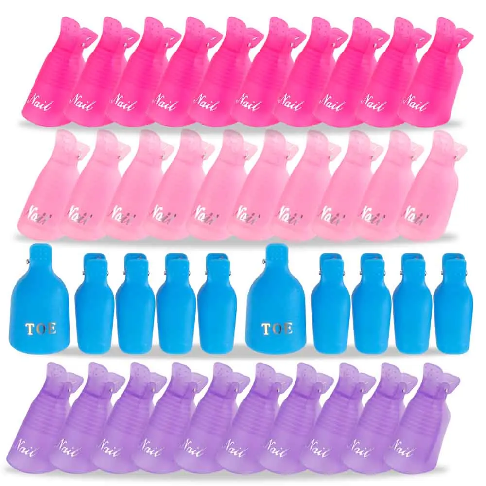 

Nail Art Soak Off Cap Clips Plastic UV Gel Nail Polish Remover Wrap For Manicure Degreaser Tools Fingers And Toes High Quality