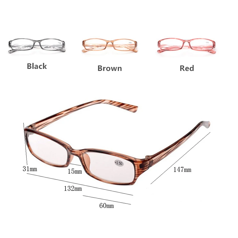 Ультралегкие очки для чтения в полоску с прозрачными наклонениями, увеличительные очки для дальнозоркости, очки Oculos Gafas для женщин и мужчин