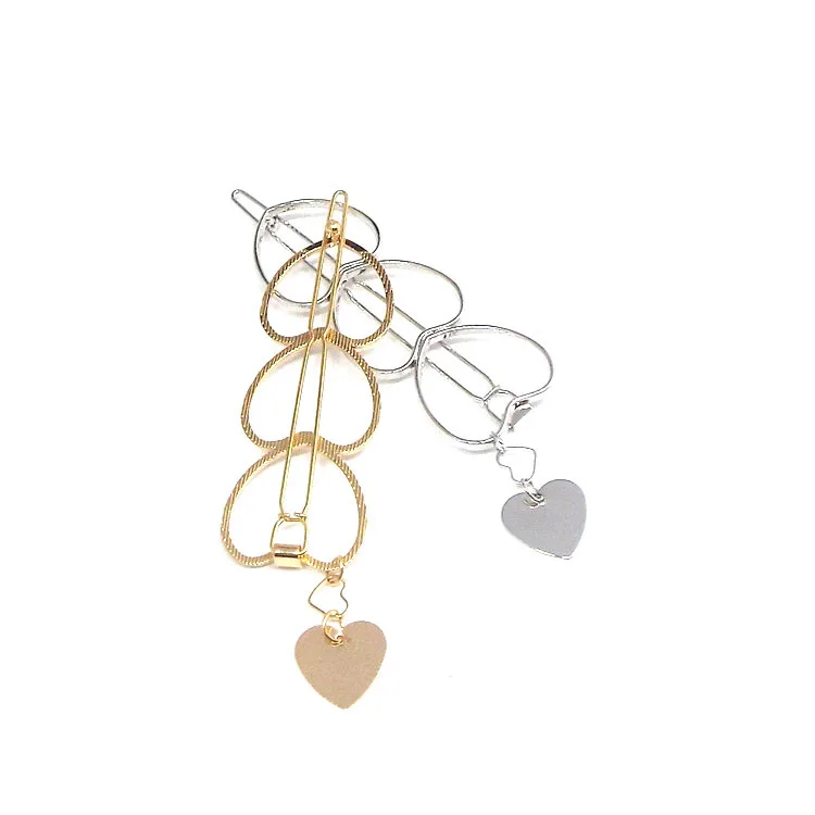 New Women Vintage Heart Star Geometric Alloy Hairpins Sweet Headband Hair Clips Barrettes Female Fashion Hair Accessories