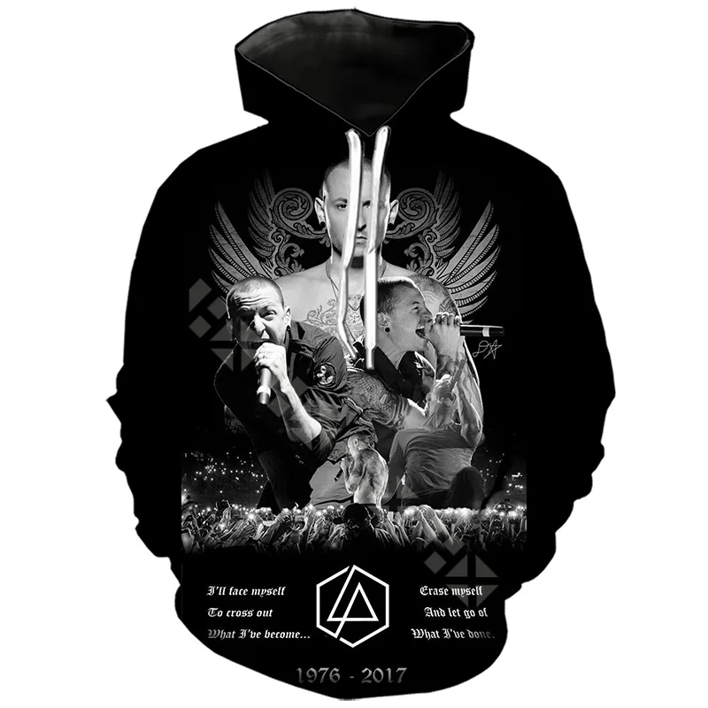 Hoodie 4 Высокое качество 3D мужские толстовки с принтом рок группа Linkin Park свитшоты Женская Толстовка Пуловер модная спортивная одежда принт уличная - Цвет: Hoodie 4