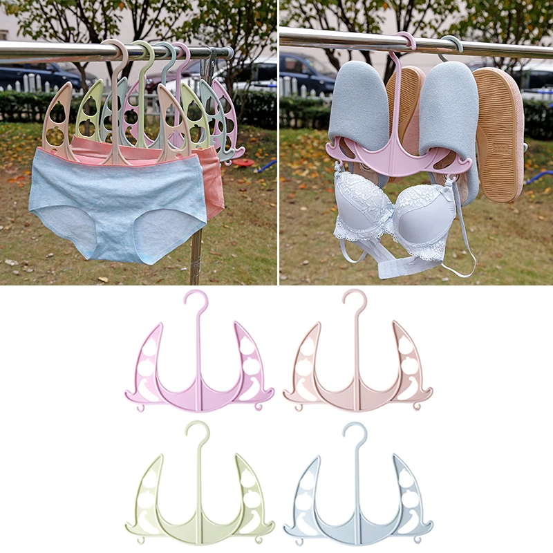 

Windproof coat hanger Hook Multi-function Shelf Shoe Hanger underwear Clothes hangers Drying Rack Stand hangers for clothes