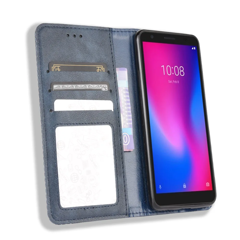 Leather Wallet Flip Case - 5.45 inch Back Cover