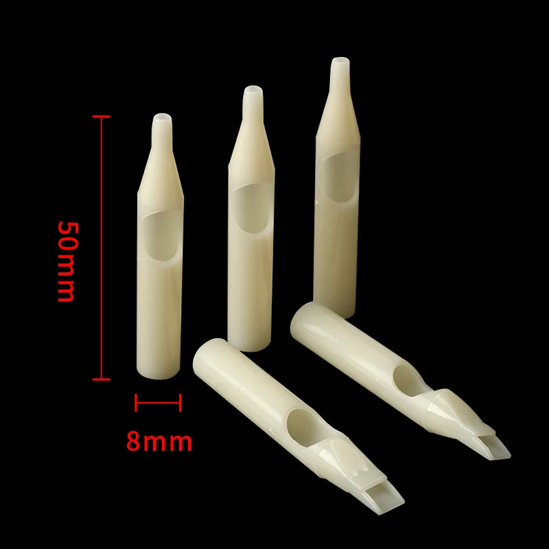 100Pcs Disposable Tattoo Nozzle Tips Assorted for 3R 5R 7R 9R 11R 13R 15R 5M 7M 9M 11M 13M 15M Tattoo Needles Magnum Steriled