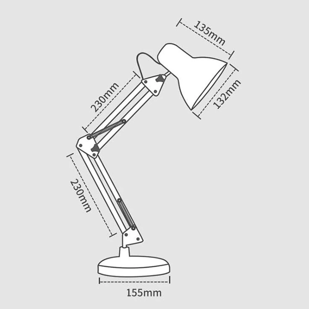 Светодиодный настольный светильник с поворотным кронштейном, 4 Вт, 44 Светодиодный s сенсорный сенсор, бесступенчатая регулировка яркости, офисный студийный Домашний Настольный светильник для спальни, прикроватного чтения