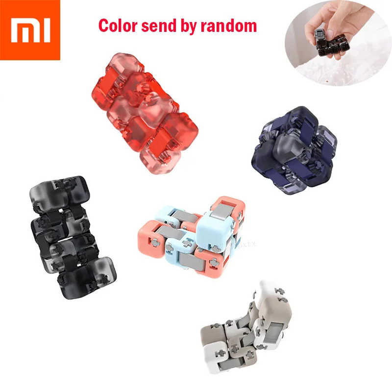 Xiaomi Mijia Mitu Spinner красочные строительные блоки палец снижение волнения Игрушка Головоломка Куб-трансформер палец Спиннер игрушка