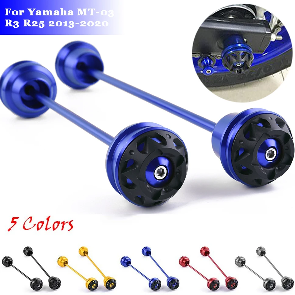 Ползунок для вилки переднего и заднего колеса Yamaha YZF R3 R25 MT03 MT 03 2013 2020 аксессуары