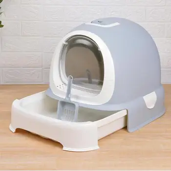 

Cat Sand Pot Fully Closed Cat Toilet Deodorization Extra Large Anti-splash Cat Sand Pot Cat Products Drawer Cat Dung Pot