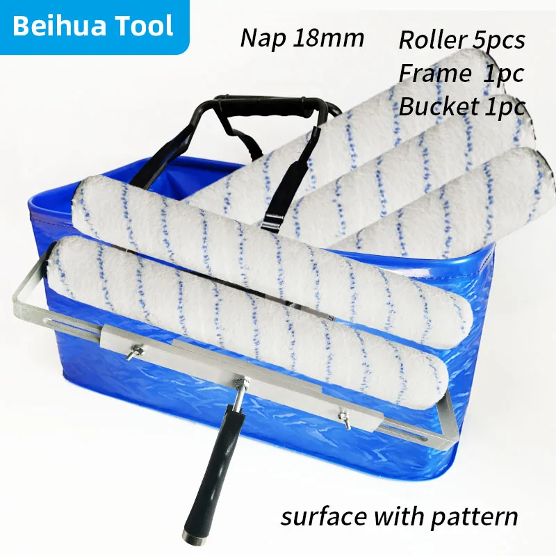 5Pcs 18 Inch Paint Roller Tray Set Modern Large Paint Roller Kit Adjustable  Roller Frame - AliExpress