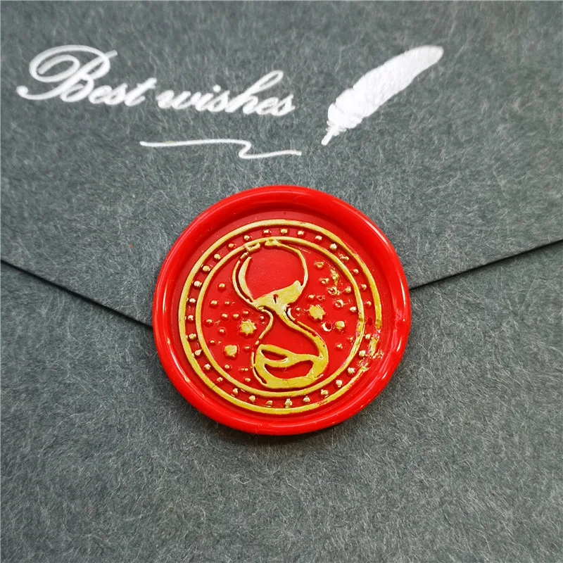 Ychostamp Cachet De Cire En Forme De Cœur - Motif Céleste