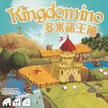 Простая доска Игра домино Королевство китайская версия головоломка для семьи карта с английскими инструкциями