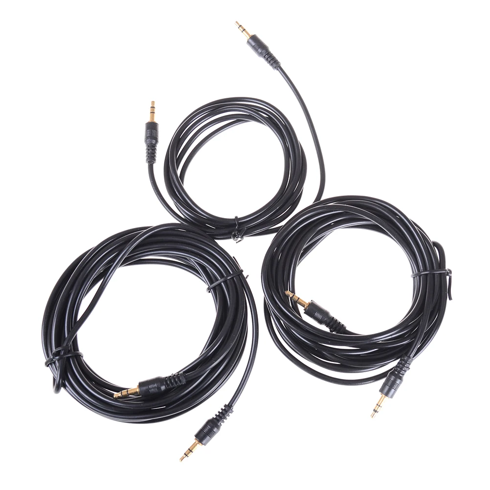 

3.5mm Male to 3.5mm Jack Male AUX Audio Stereo Headphone Cable Auxiliary Cord For Earphone Car Speaker 1.5/3/5M