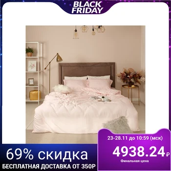 

Bed linen 2sp Ethel "Gloss", pink color, 180x210 cm, 235x250 cm, 50x70 + 3 cm -2pcs