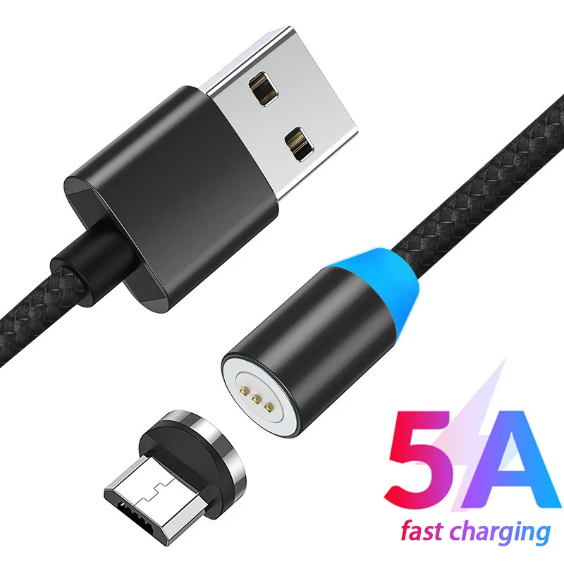 Магнитный кабель DUSH Micro USB кабель для type-c iPhone Android Быстрая зарядка Магнит USB шнур для мобильного телефона провод