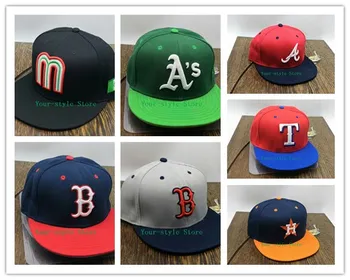 New 2021 Los Angeles City Fitted Hats Cool Baseball Caps Adult Boston Hip Hop San Diego Fitted Cap Men Women Full Closed Gorra 1
