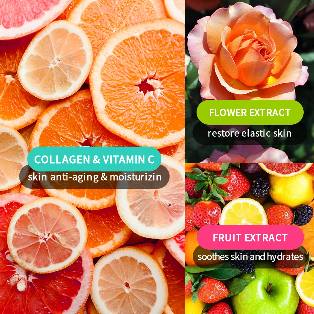 Face Skin Care Set Collagen Anti-aging Wrinkle Cream Hyaluronic Acid Lip Mask Retinol Serum Whitening Moisturizing Shrink Pores 2
