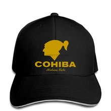 Бренд COHIBA, 2 вида премиальная сигара, бейсболка, Мужская черная бейсболка с коротким рукавом