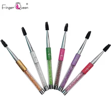 Металлические ресницы со стразами, кисть для бровей, тушь для ресниц, палочки, спиральный аппликатор, косметическая Расческа для глаз, инструменты, 6 цветов