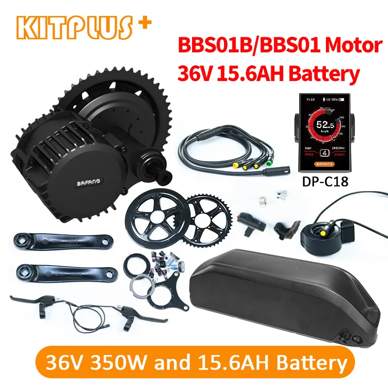 Комплект для электровелосипеда Bafang 8Fun BBS01 36V350W комплект переоборудования с