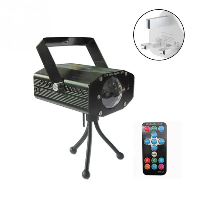 7 Colors Effect Water Ripples Disco KTV Party Banquet Sound Activated Stage Light Bar Remote Control Accessories Microphone Led