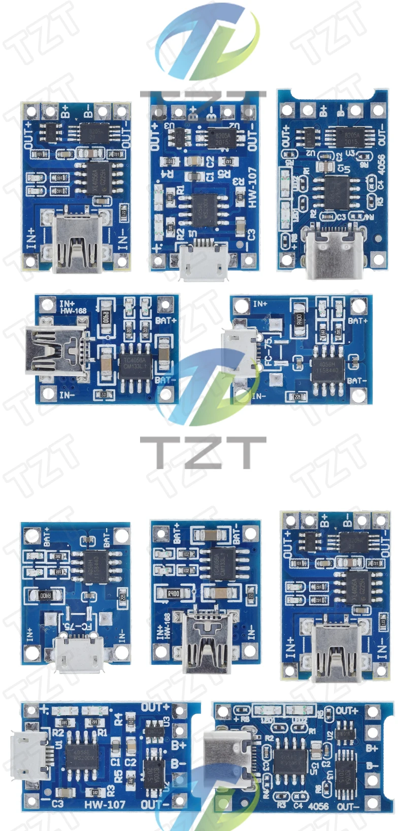 1/5PCS Micro USB 5V 1A 18650 TP4056 Lithium-Batterie Ladegerät Modul Lade Board Mit Schutz dual Funktionen 1A Li-Ion – Detail 13
