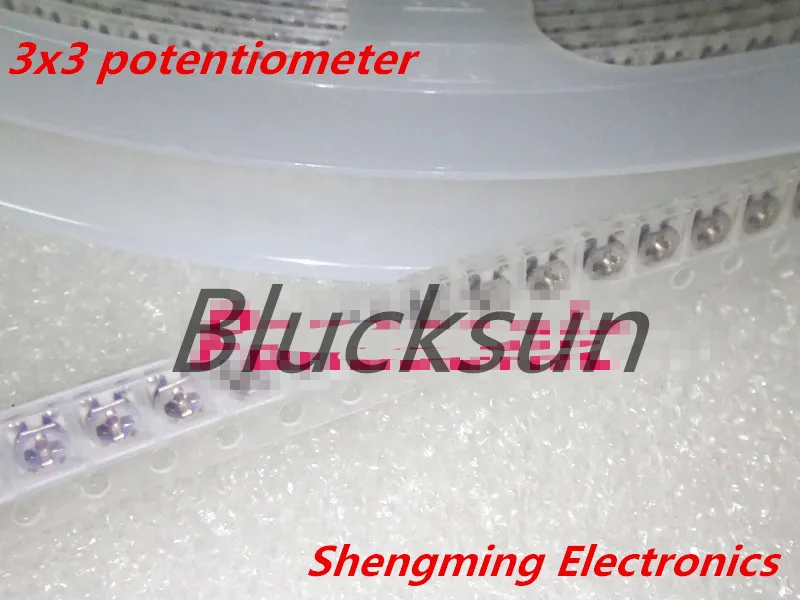 100 шт. 100R 200R 500R 1K 2K 3K 5K 10K 20K 50K 100K 200K 500K Ом smd регулируемый потенциометр триммер