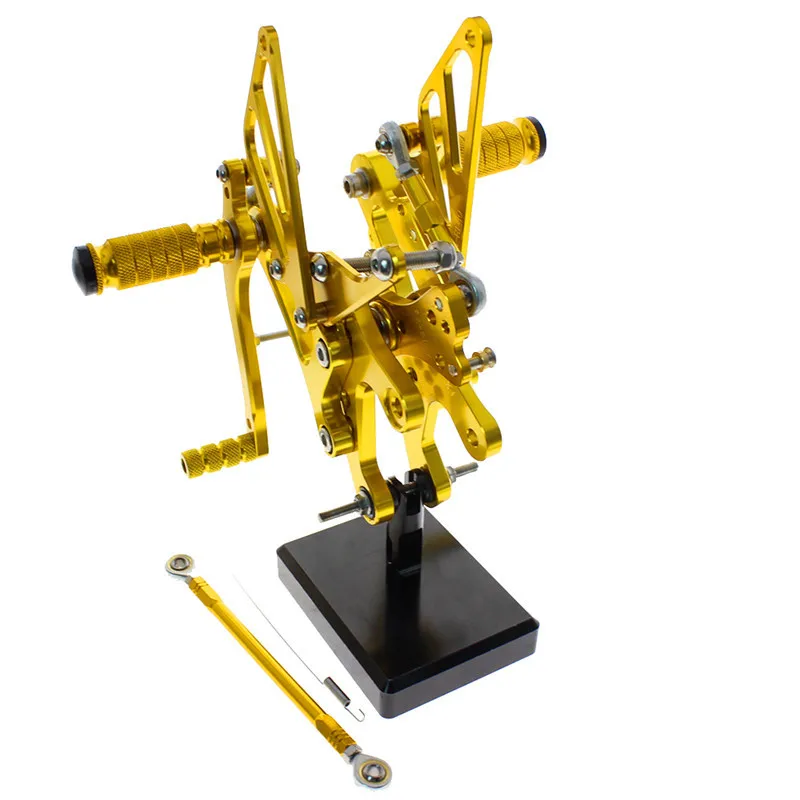 MFS мотоцикл Rearset CNC Регулируемые подножки аксессуары для Yamaha YZF R6 1999 2000 2001 2002