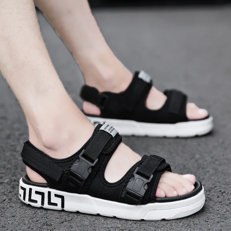 

Summer Men's A- line Sandals Casual Beach Sandals Korean-style Students Outdoor Anti-slip Slipper