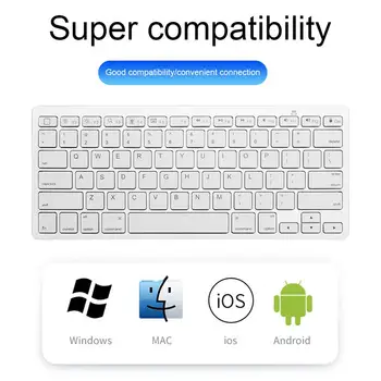 

Ultra Slim Silent Bluetooth Keyboard Mini Wireless Keyboard Universal For Apple Mac/iPad/Huawei Lenovo Xiaomi
