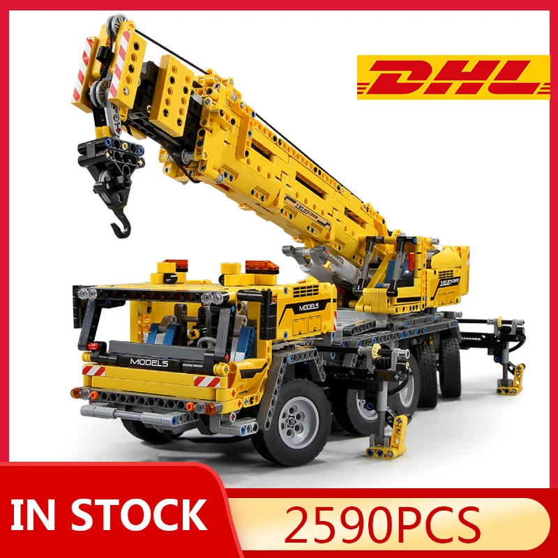 20004 APP Control Technic RC Car 42009 Motor Power Mobile Crane Mk II Building Blocks Engineering set Kids Toys Christmas Gift